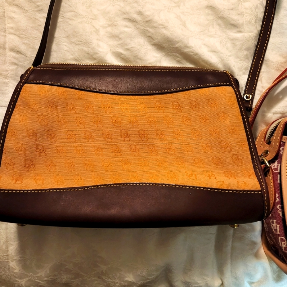 Orange Dooney and Bourke cross body purse